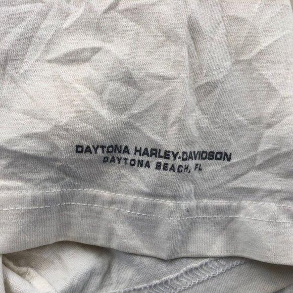 Vintage Harley-Davidson Mens Polo Shirt Medium R.K. Stratman White Short Sleeve - Picture 15 of 16